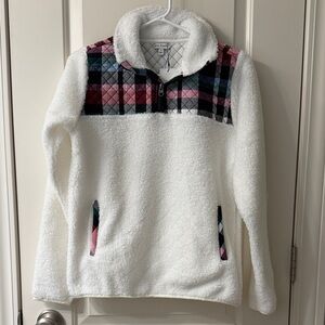 Vera Bradley Teddy Fleece Pocket Pullover Size Small NWT